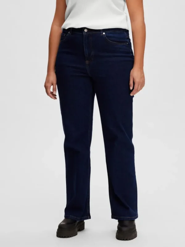 Jeans>SELECTED CURVE BOOTCUT JEANS Blue