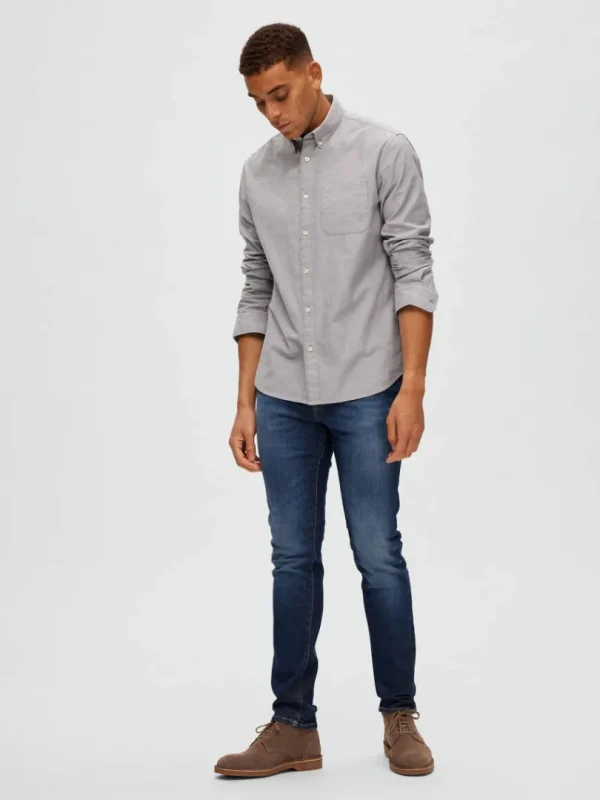 Jeans>SELECTED DARK WASH SLIM FIT JEANS Blue