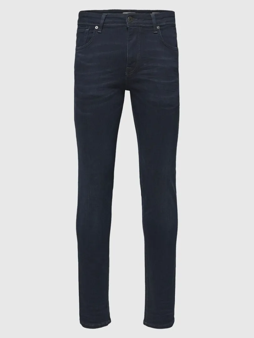dark_wash_slim_fit_jeans_2.webp Jeans>SELECTED DARK WASH SLIM FIT JEANS Blue