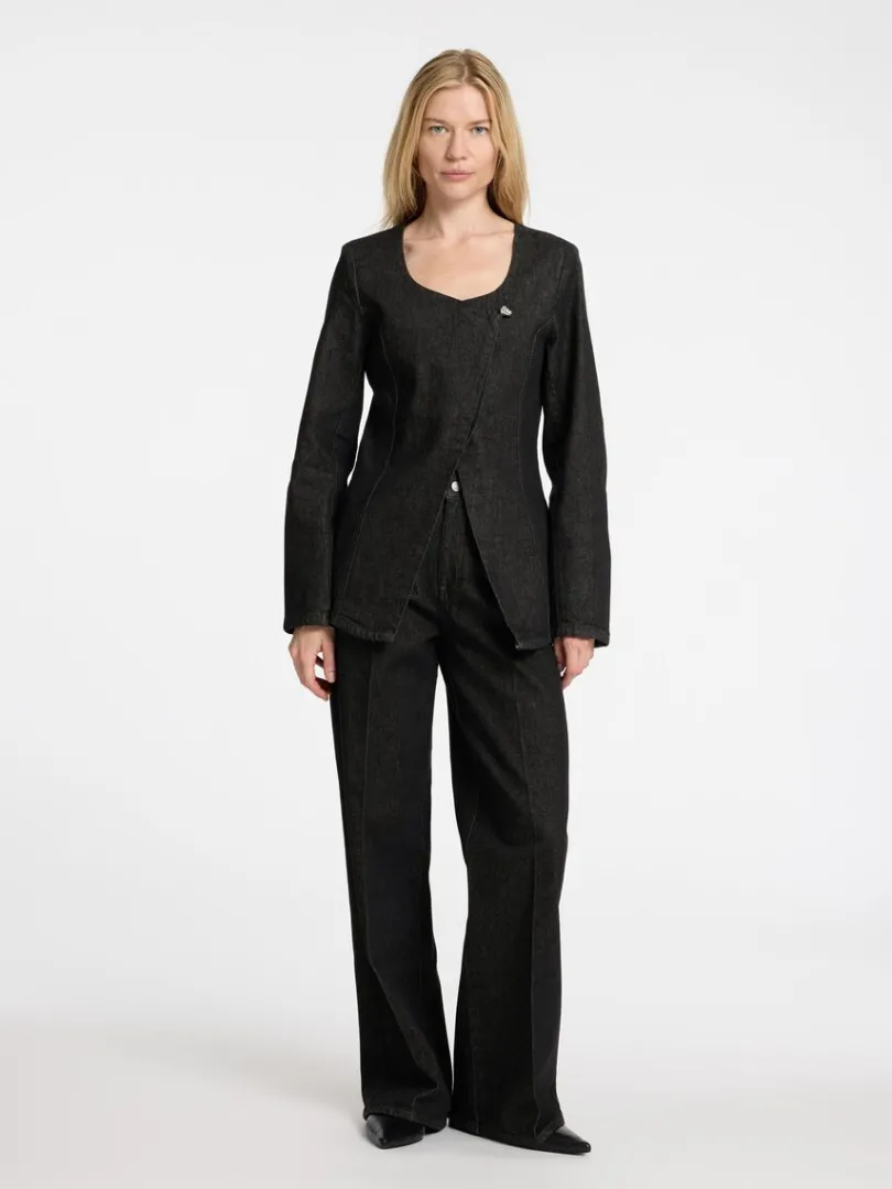 denim_blazer_1.webp Overtøj>SELECTED DENIM BLAZER Black