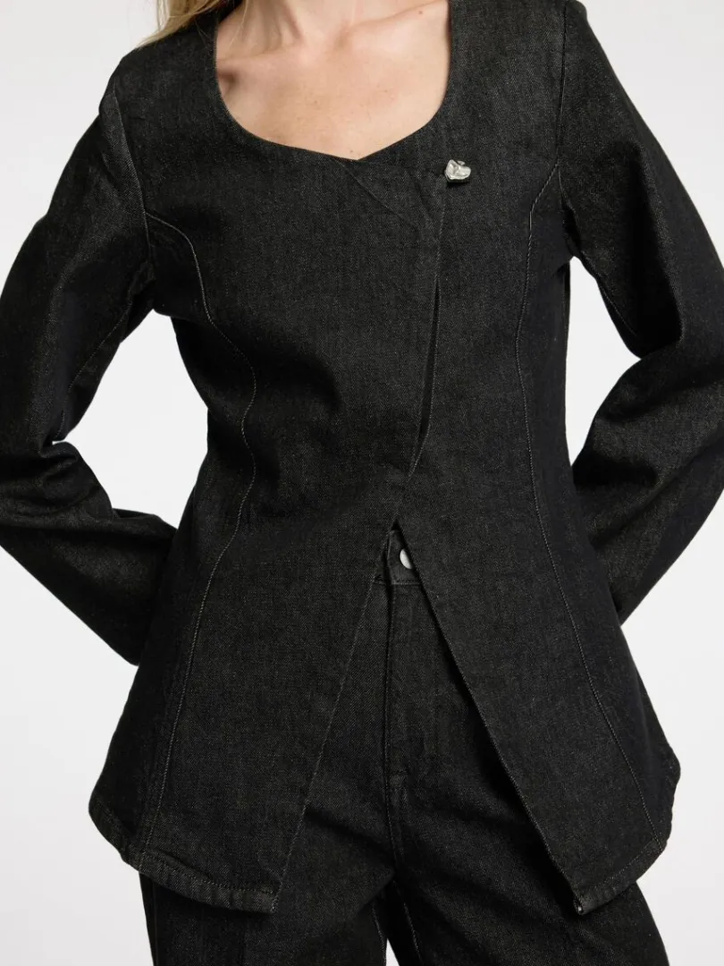 denim_blazer_3.webp Overtøj>SELECTED DENIM BLAZER Black
