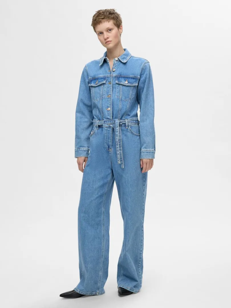 denim_buksedragt_0.webp Kjoler>SELECTED DENIM BUKSEDRAGT Blue