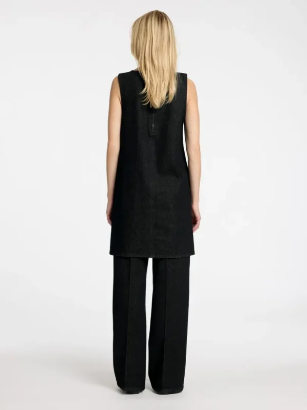Kjoler>SELECTED DENIM KORT KJOLE Black