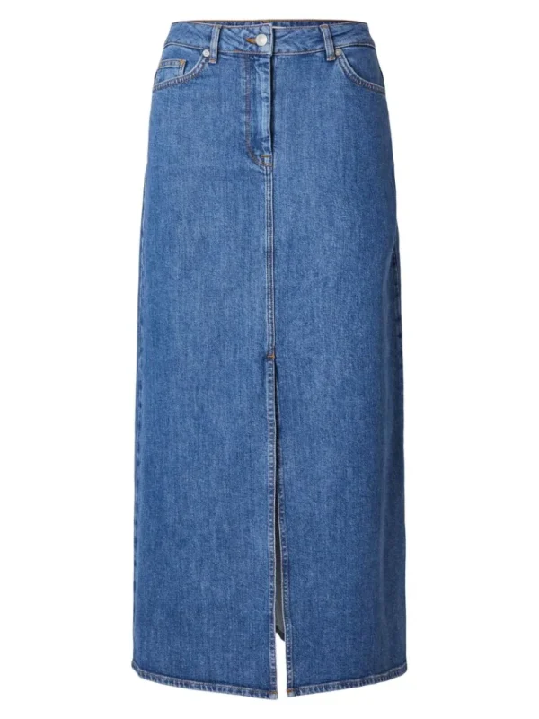 Nederdele>SELECTED DENIM MAXINEDERDEL Blue
