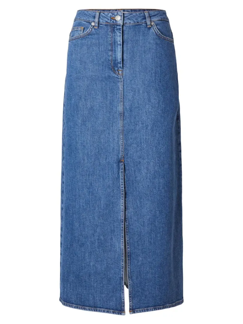 denim_maxinederdel_0.webp Nederdele>SELECTED DENIM MAXINEDERDEL Blue