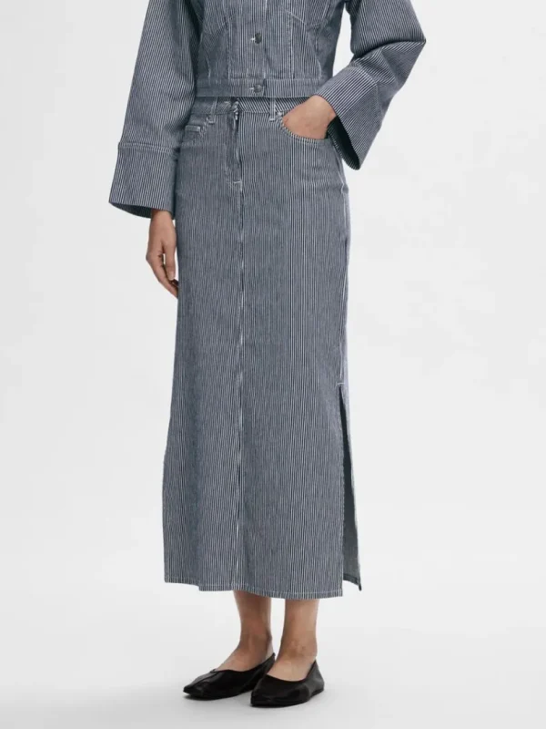 Nederdele>SELECTED DENIM MAXINEDERDEL Blue