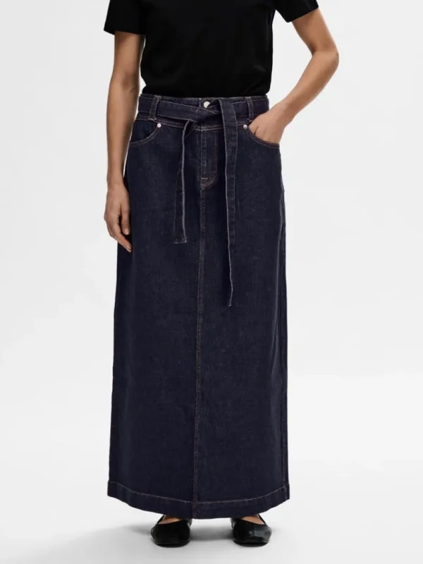Nederdele>SELECTED DENIM MAXINEDERDEL Blue