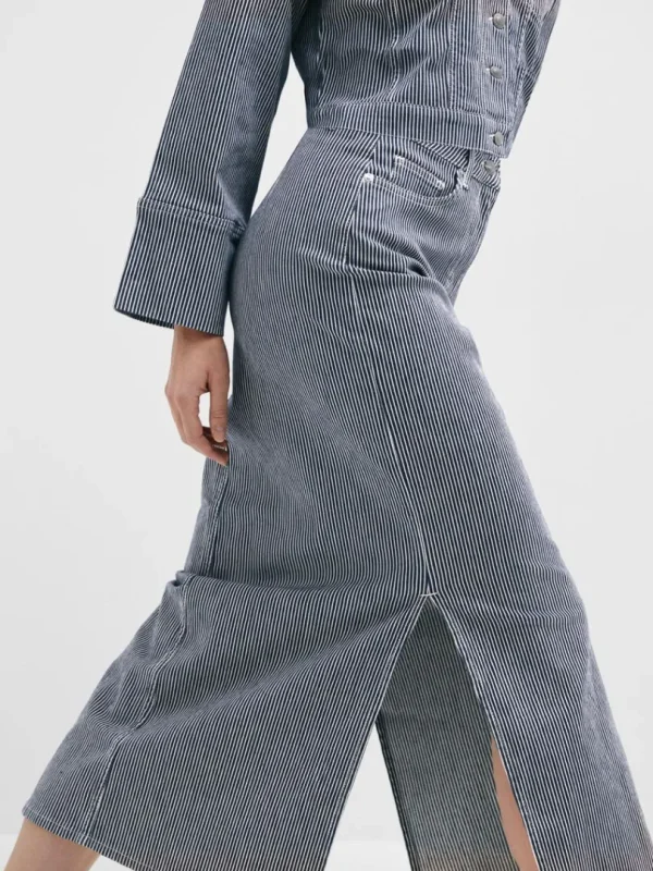 Nederdele>SELECTED DENIM MAXINEDERDEL Blue