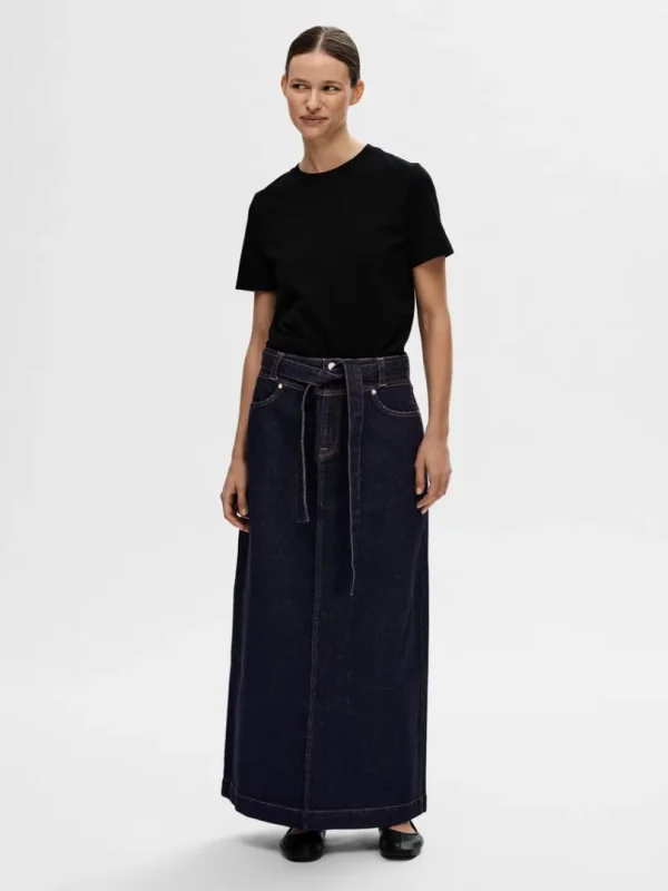 Nederdele>SELECTED DENIM MAXINEDERDEL Blue