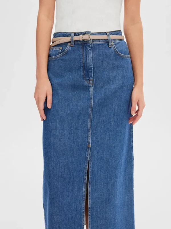 Nederdele>SELECTED DENIM MAXINEDERDEL Blue