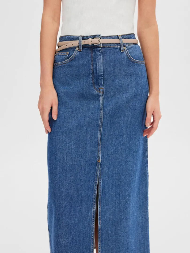 denim_maxinederdel_4.webp Nederdele>SELECTED DENIM MAXINEDERDEL Blue