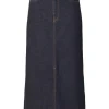 Nederdele>SELECTED DENIM MIDINEDERDEL Blue