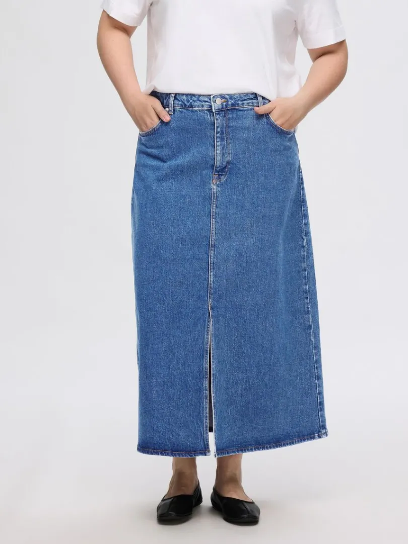 denim_midinederdel_0-2.webp Nederdele>SELECTED DENIM MIDINEDERDEL Blue