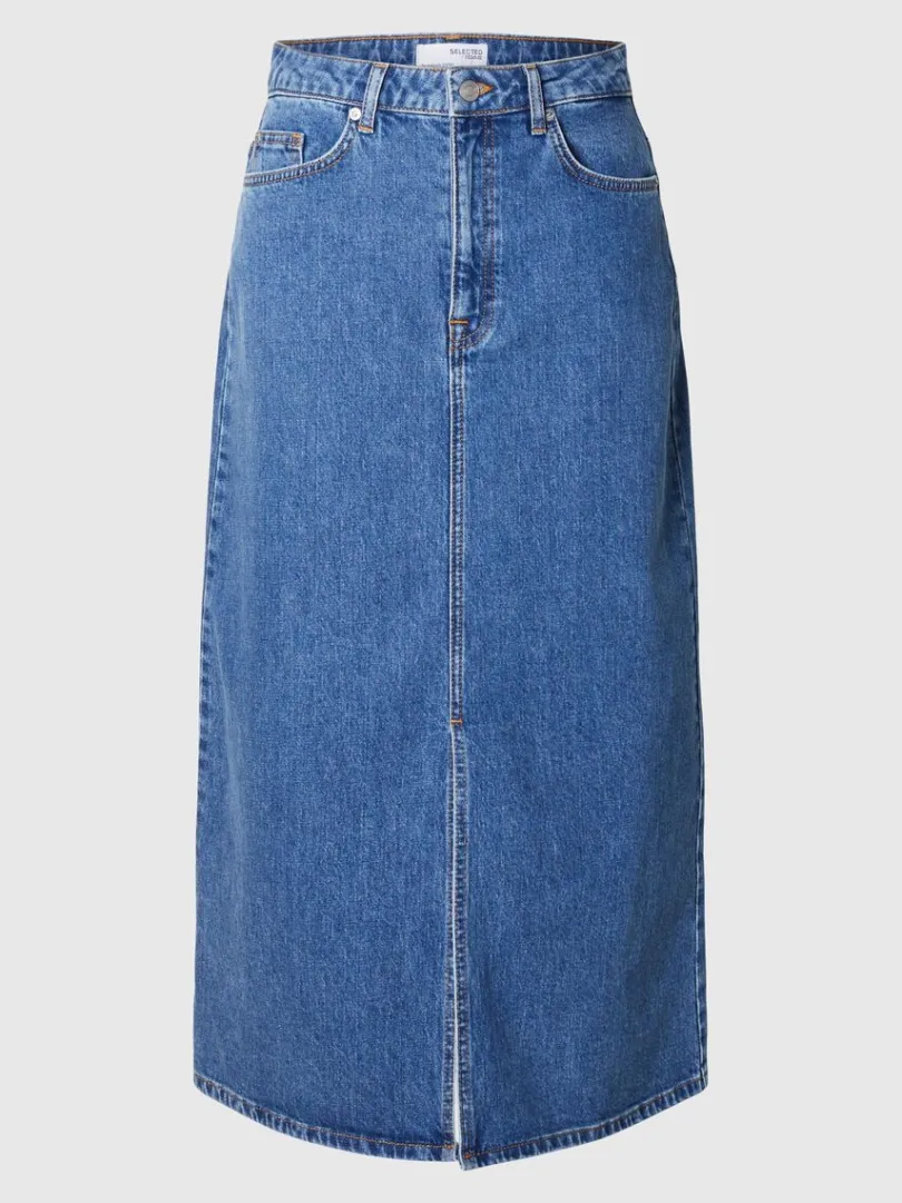 denim_midinederdel_2-2.webp Nederdele>SELECTED DENIM MIDINEDERDEL Blue