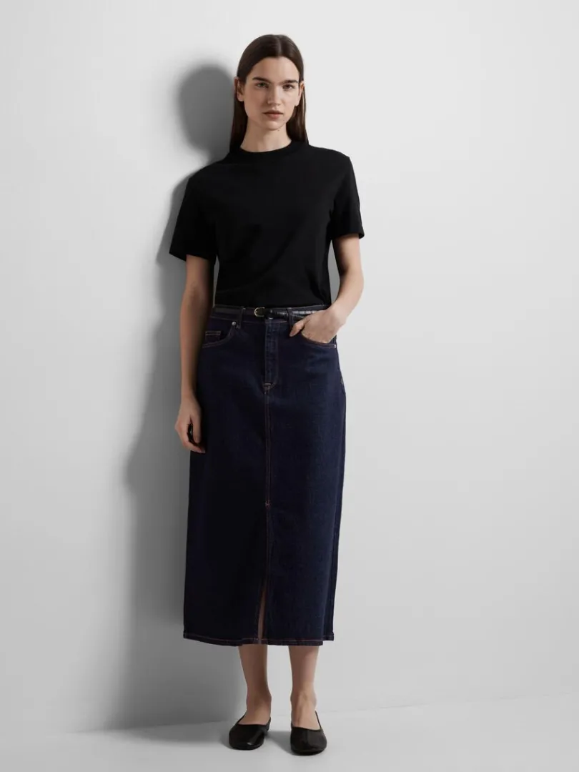denim_midinederdel_3-1.webp Nederdele>SELECTED DENIM MIDINEDERDEL Blue