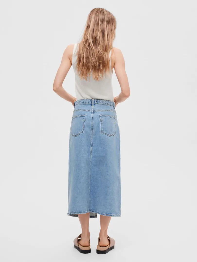 denim_midinederdel_5-4.webp Nederdele>SELECTED DENIM MIDINEDERDEL Blue