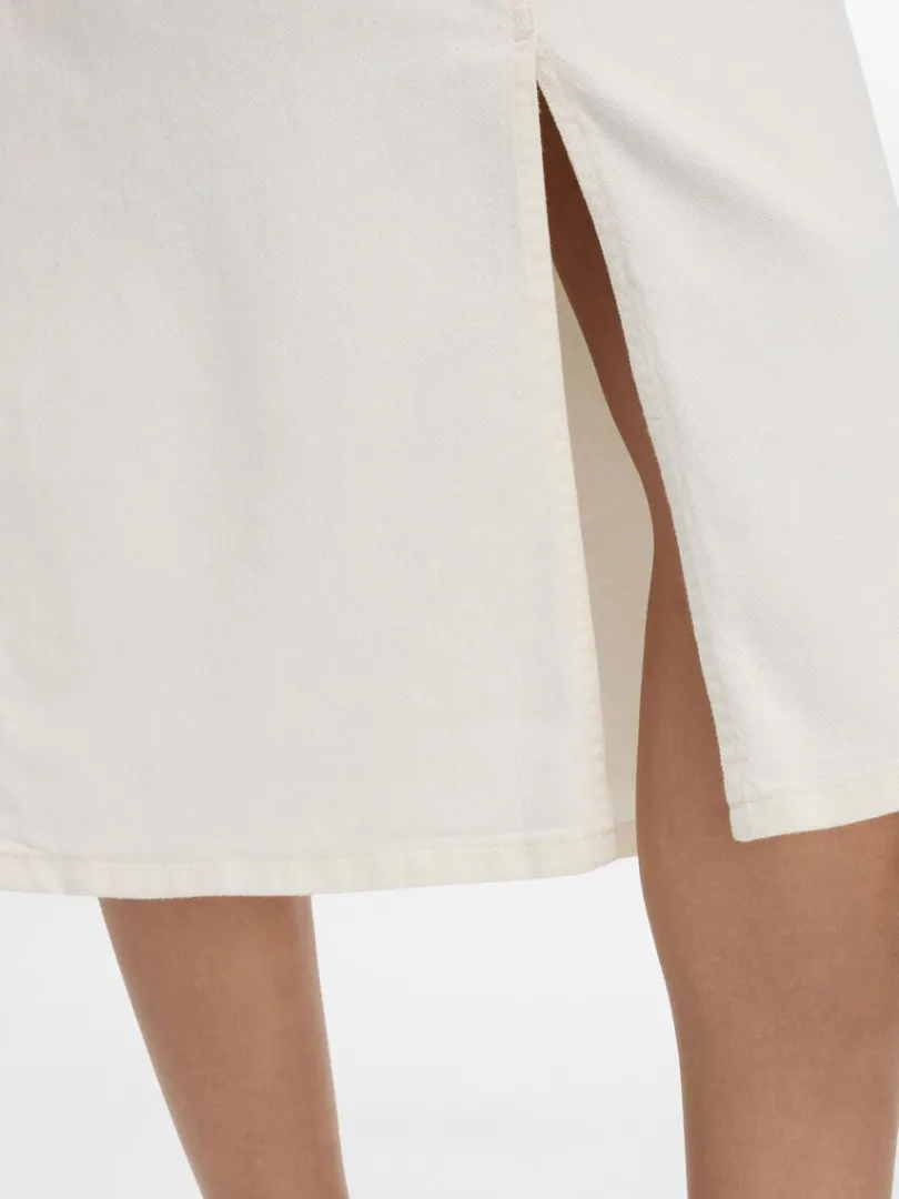 denim_midinederdel_6.webp Nederdele>SELECTED DENIM MIDINEDERDEL White