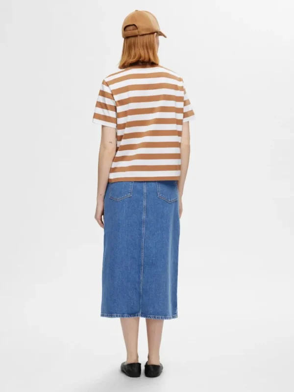 Nederdele>SELECTED DENIM MIDINEDERDEL Blue