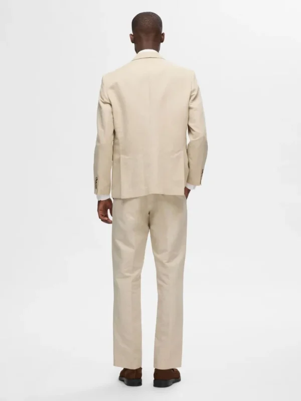 Jakkesæt & Blazers>SELECTED DOBBELTRADET BLAZER Beige