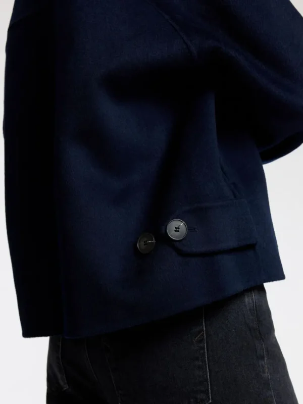 Overtøj>SELECTED DOBBELTRADET FRAKKE Blue