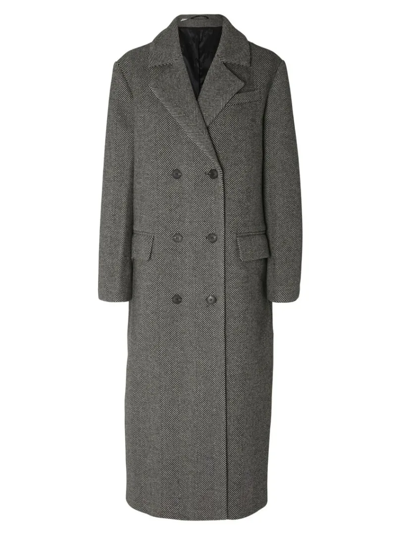 dobbeltradet_sildeben_fra_5.webp Overtøj>SELECTED DOBBELTRADET SILDEBEN FRAKKE Grey