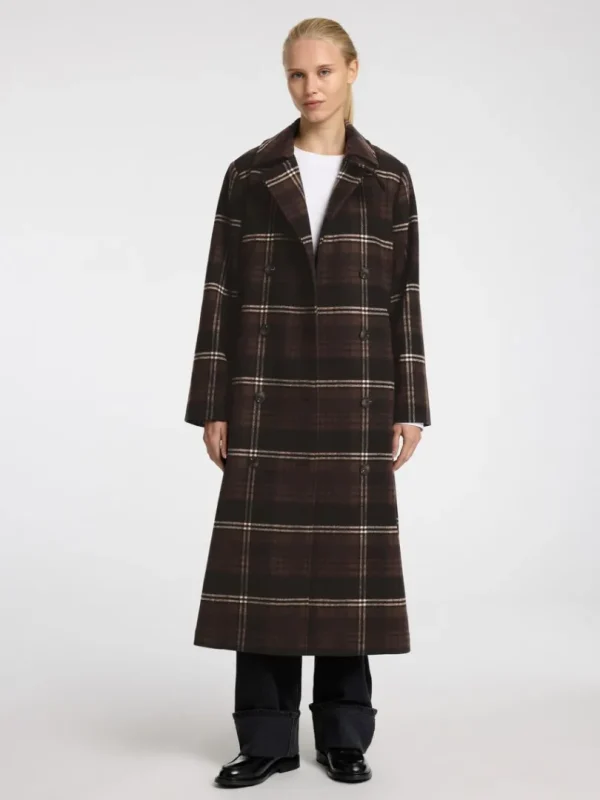 Overtøj>SELECTED DOBBELTRADET TRENCHCOAT Brown
