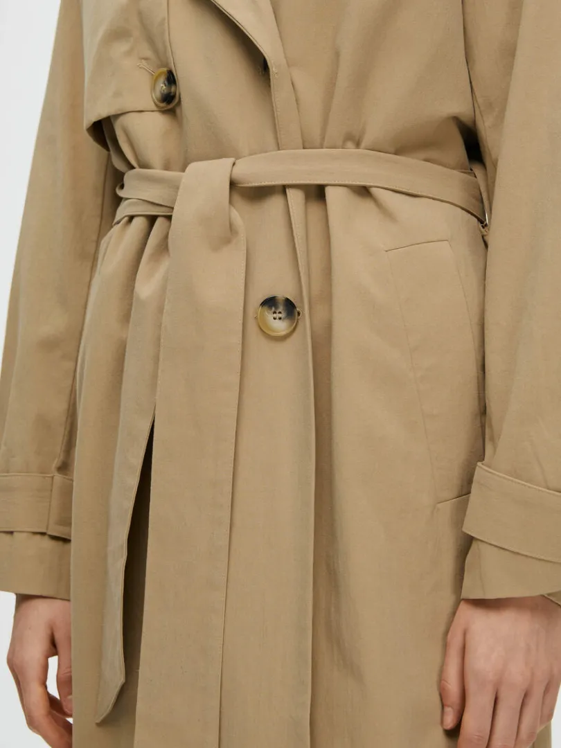 dobbeltradet_trenchcoat_3-2.webp Overtøj>SELECTED DOBBELTRADET TRENCHCOAT Brown