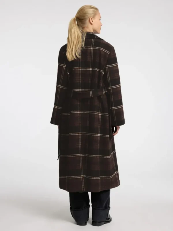 Overtøj>SELECTED DOBBELTRADET TRENCHCOAT Brown