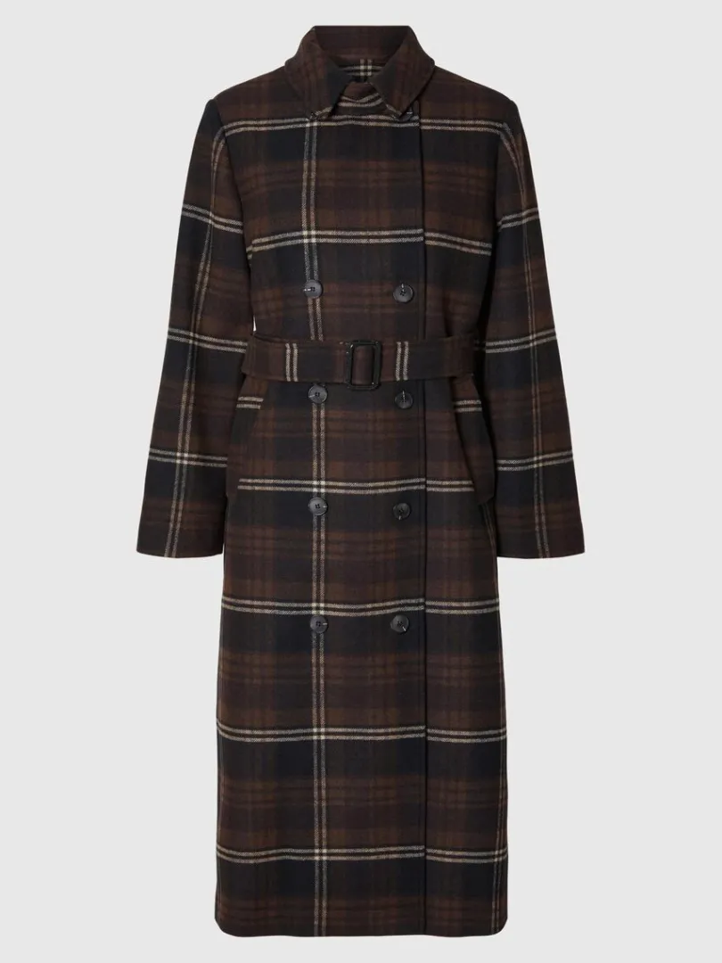 dobbeltradet_trenchcoat_5.webp Overtøj>SELECTED DOBBELTRADET TRENCHCOAT Brown