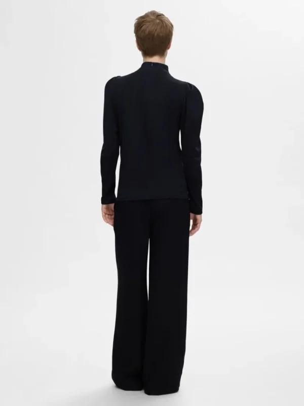 Toppe Og Bluser>SELECTED DRAPERET TOP Blue