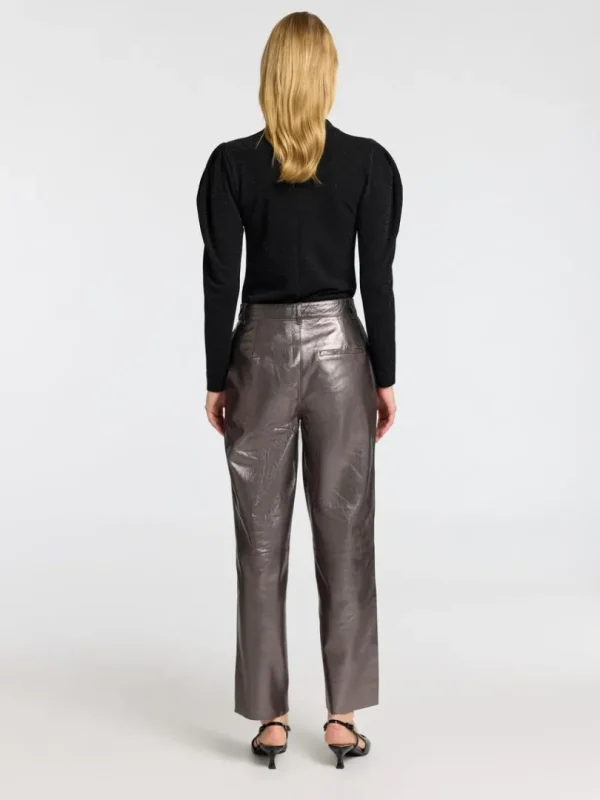 Toppe Og Bluser>SELECTED DRAPERET TOP MED LANGE ÆRMER Black