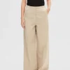 Bukser>SELECTED EKSTRA BREDE BEN BUKSER Beige