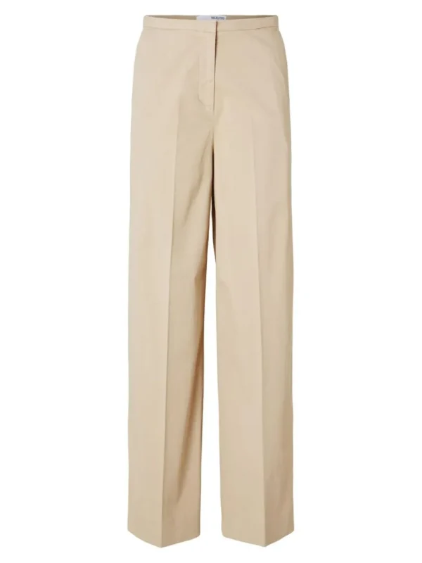 Bukser>SELECTED EKSTRA BREDE BEN BUKSER Beige