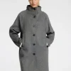Overtøj>SELECTED ELEGANT FRAKKE Grey