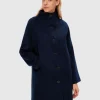 Overtøj>SELECTED ELEGANT FRAKKE Blue