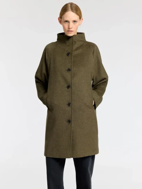 Overtøj>SELECTED ELEGANT FRAKKE Green