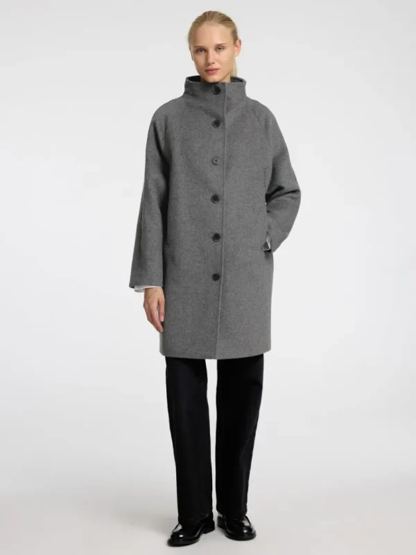 Overtøj>SELECTED ELEGANT FRAKKE Grey