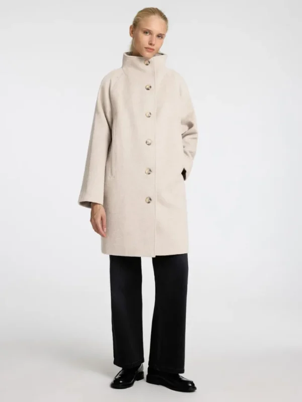 Overtøj>SELECTED ELEGANT FRAKKE Beige