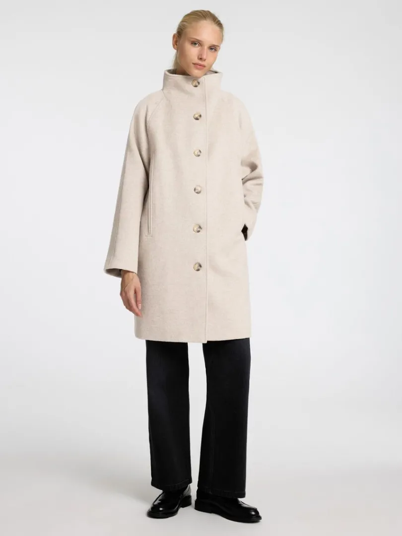 elegant_frakke_1-2.webp Overtøj>SELECTED ELEGANT FRAKKE Beige