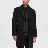 Overtøj>SELECTED ENKELTRADET 2-I-1 FRAKKE Black