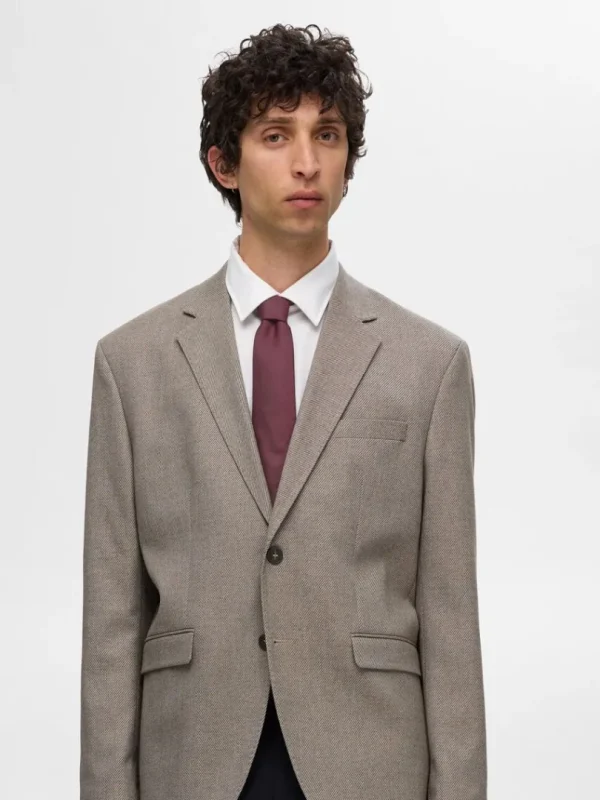 Accessories | Jakkesæt & Blazers>SELECTED ENSFARVET SLIPS Bordeaux