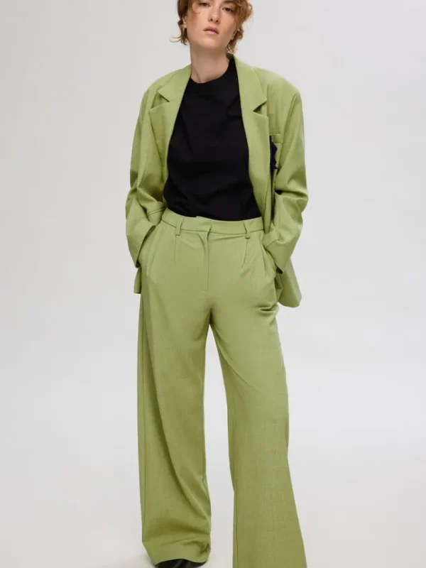 Bukser>SELECTED EXTRA WIDE LEG HABITBUKSER Green