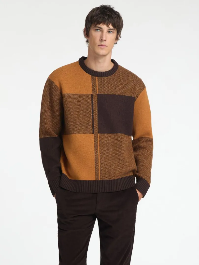 farveblok_sweater_med_run_0-2.webp Strik>SELECTED FARVEBLOK SWEATER MED RUND HALS Coloured