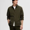 Skjorter>SELECTED FLANNEL OVERSHIRT Green