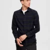 Skjorter>SELECTED FLANNEL OVERSHIRT Blue