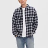 Overtøj | Skjorter>SELECTED FLANNEL OVERSHIRT Blue