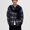 Skjorter>SELECTED FLANNEL OVERSHIRT Blue