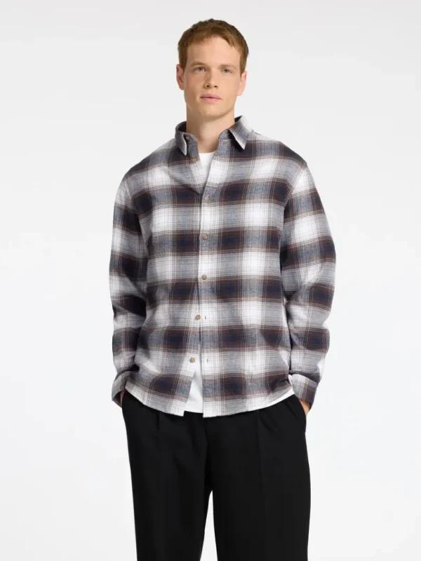 Skjorter>SELECTED FLANNEL OVERSHIRT Coloured