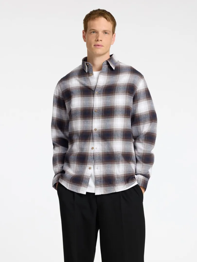flannel_overshirt_0-8.webp Skjorter>SELECTED FLANNEL OVERSHIRT Coloured