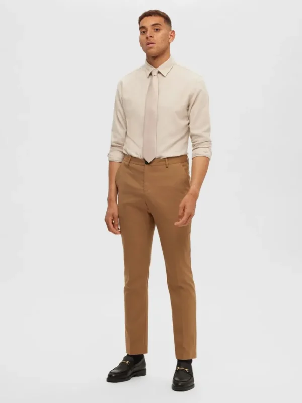 Skjorter>SELECTED FLANNEL OVERSHIRT Beige